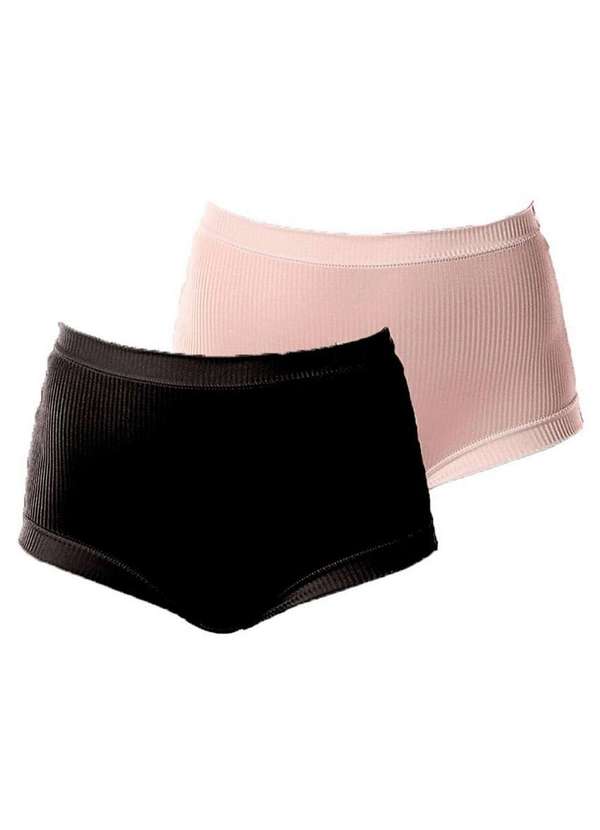 Demillus - Kit com 2 Calcinhas Demillus 26406 Colorido 27-Preto