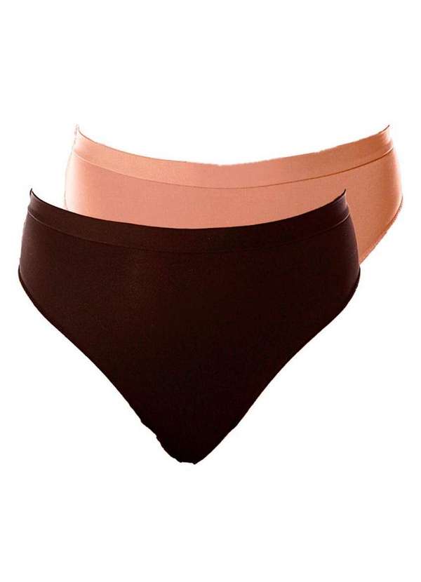 Demillus - Kit com 2 Calcinhas Demillus 26826 Colorido 06-Carmim 2