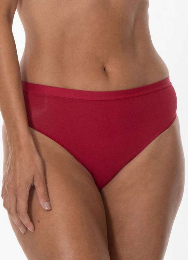 Demillus - Kit com 2 Calcinhas Demillus 26826 Colorido Carmim-Bege 2