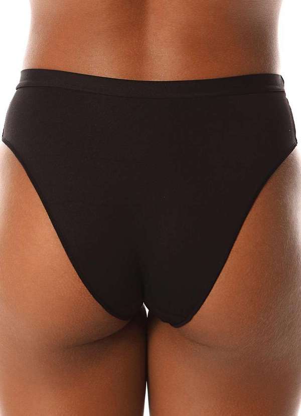 Demillus - Kit com 2 Calcinhas Demillus 26826 Colorido Preto 3