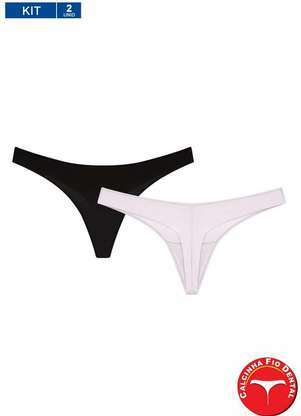 Kit com 2 Calcinhas Fio Dental Bonjour Kt37840 - BONJOUR