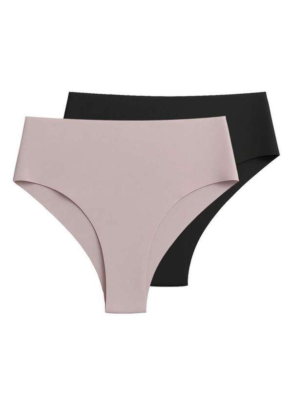 Liz - Kit com 2 Calcinhas Fio Dental Hot Pant Liz 50255 Sepia-Super-Black