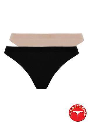 Lupo - Kit com 2 Calcinhas Fio Dental Loba 40600-001 - LUPO