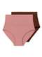 Liz - Kit com 2 Calcinhas Hot Pant Liz 70302 Super-Black - variação: Rosa-Monaco-Brunette