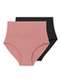 Liz - Kit com 2 Calcinhas Hot Pant Liz 70302 Super-Black - variação: Rosa-Monaco-Super-Black