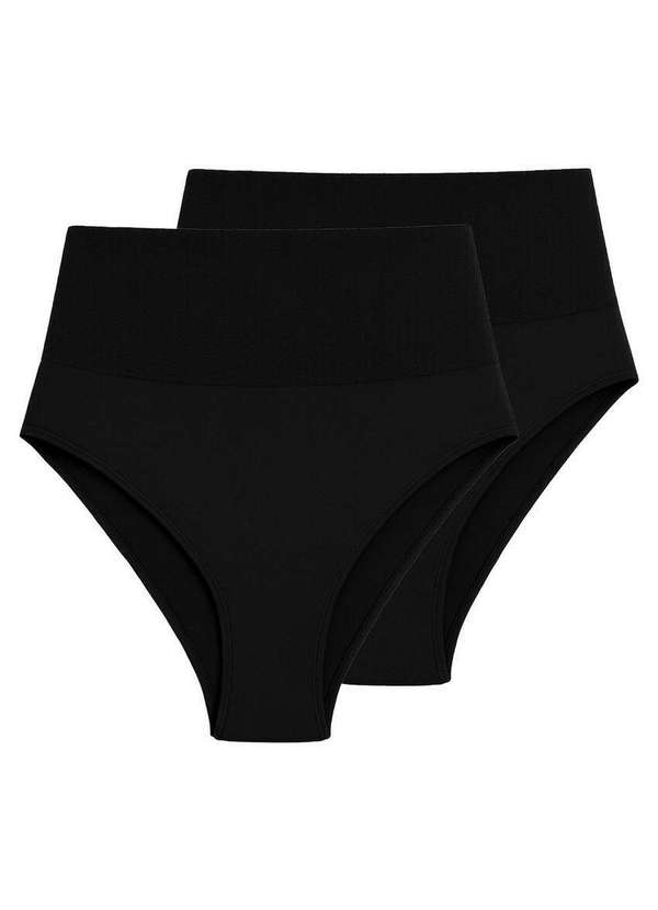Liz - Kit com 2 Calcinhas Hot Pant Liz 70315 Super-Black