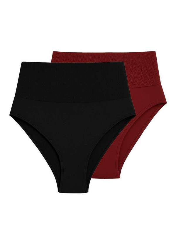 Liz - Kit com 2 Calcinhas Hot Pant Liz 70315 Super-Black-Sienna