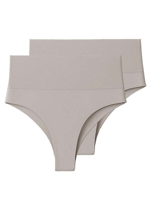 Liz - Kit com 2 Calcinhas Modeladora Fio Dental Liz 70381 Sepia