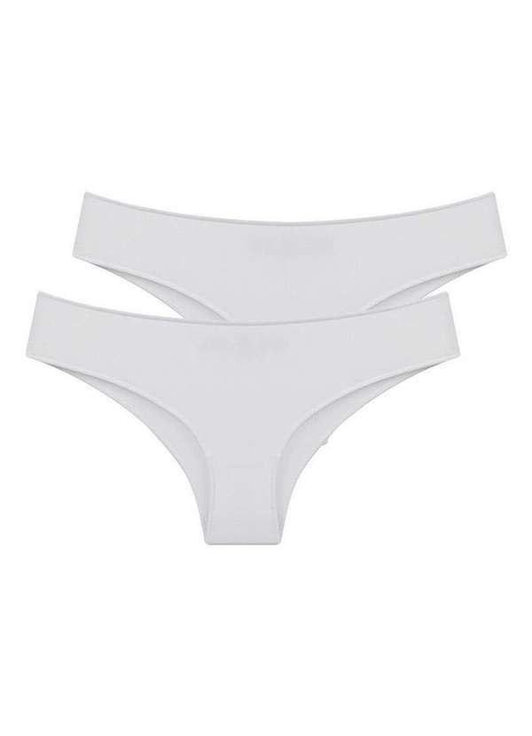 Bonjour - Kit com 2 Calcinhas Tanga Bonjour Ft38840 Branco