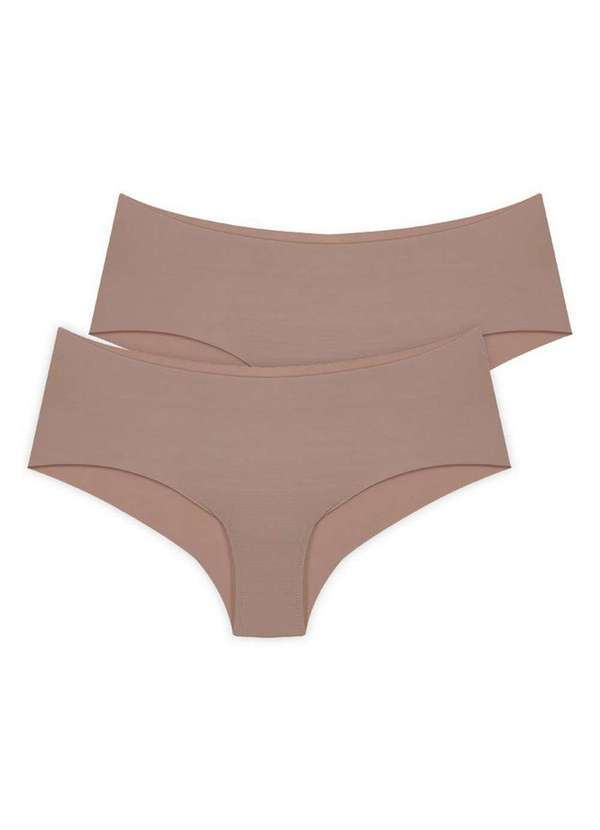 Bonjour - Kit com 2 Calcinhas Tanga Bonjour Kt38870 Ccm-Camurça-Camurça