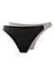 Liz - Kit com 2 Calcinhas Tanga Liz 50374 Sepia - variação: Preto-Sepia