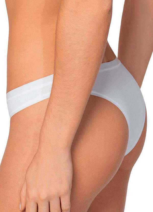 Lupo - Kit com 2 Calcinhas Tanga Loba 40354-001 Preto-Branco 3