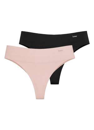 Kit com 2 Calcinhas Tanga Love Secret 840323 - LOVE SECRET
