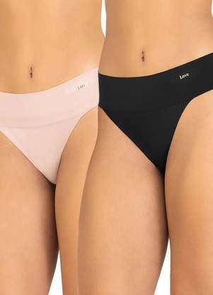 Kit com 2 Calcinhas Tanga Love Secret 840323 - LOVE SECRET