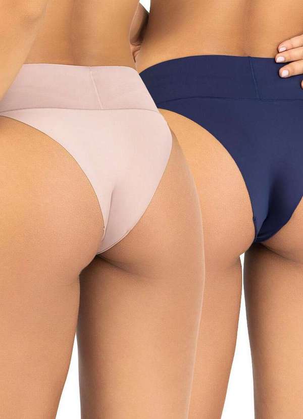 Love Secret - Kit com 2 Calcinhas Tanga Love Secret 840323 540-Chocolate-Sideral 3