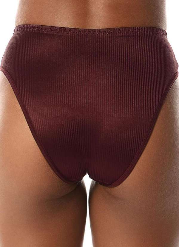 Demillus - Kit com 3 Calcinhas Alta Abrupt Demillus 56096 Bege-Rosado-Vinho-Barolo-Branco 5