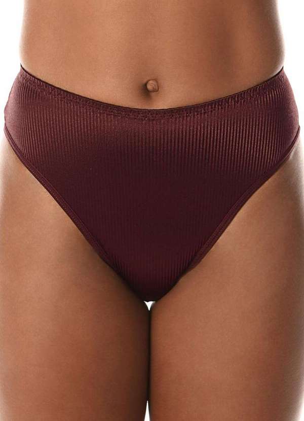 Demillus - Kit com 3 Calcinhas Alta Abrupt Demillus 56096 Preto-Vinho-Barolo-Branco 4