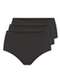 Triumph - Kit com 3 Calcinhas Alta Blissy Maxi Triumph 24965 Mink - variação: Preto
