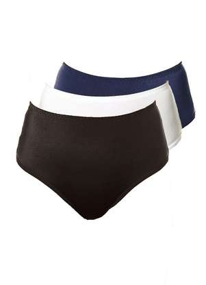 Kit com 3 Calcinhas Alta Chanson Demillus 57850 - DEMILLUS