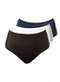 Demillus - Kit com 3 Calcinhas Alta Chanson Demillus 57850 Preto-Bege-Rosado-Branco - variação: Preto-Branco-Marinho