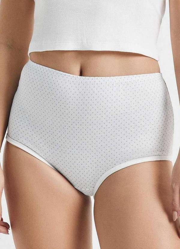 Hering - Kit com 3 Calcinhas Alta Hering 77ea 6m-Off-White-Azul-Marinho 2