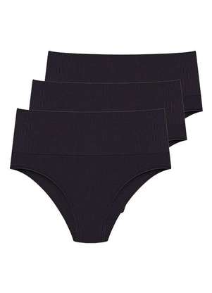 Kit com 3 Calcinhas Alta Hope 33110 - HOPE