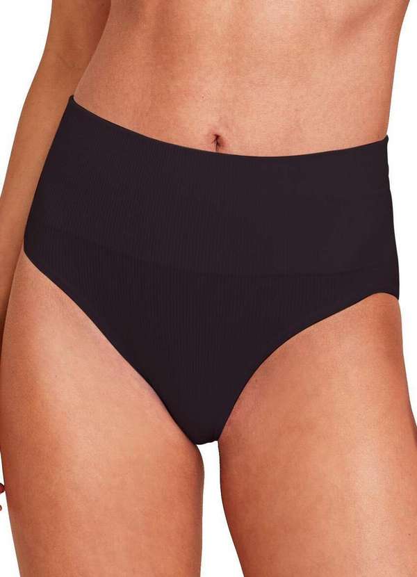 Hope - Kit com 3 Calcinhas Alta Hope 33110 Preto 2