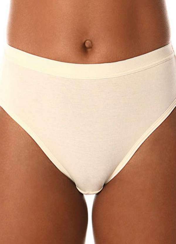 Demillus - Kit com 3 Calcinhas Alta Lithos Demillus 26014/56014 Bege-Rosado-Pérola 4