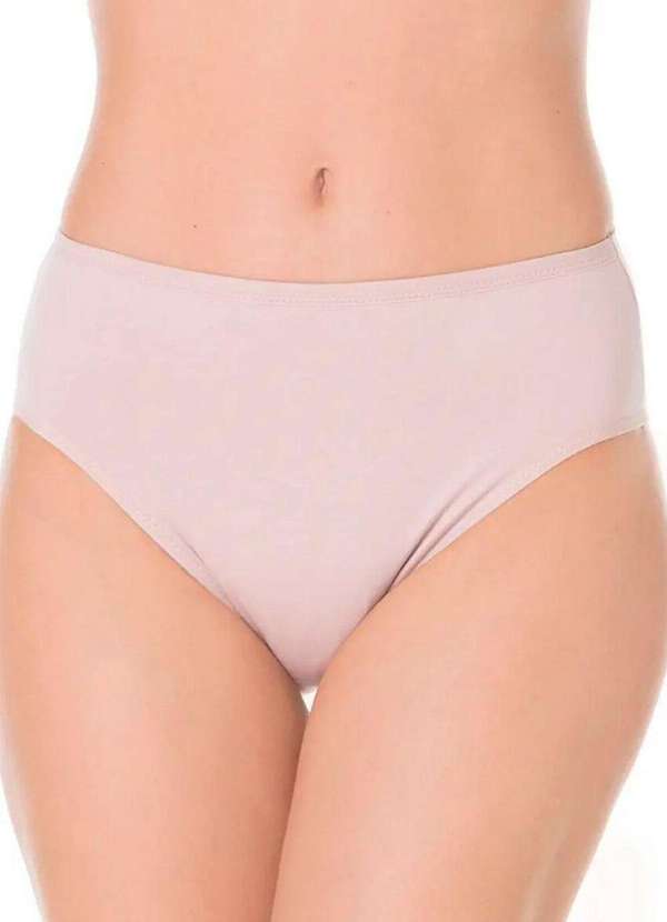 Liz - Kit com 3 Calcinhas Alta Liz 50330 Blush-Branco 2