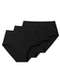 Liz - Kit com 3 Calcinhas Alta Liz 50370 Sepia-Preto - variação: Preto