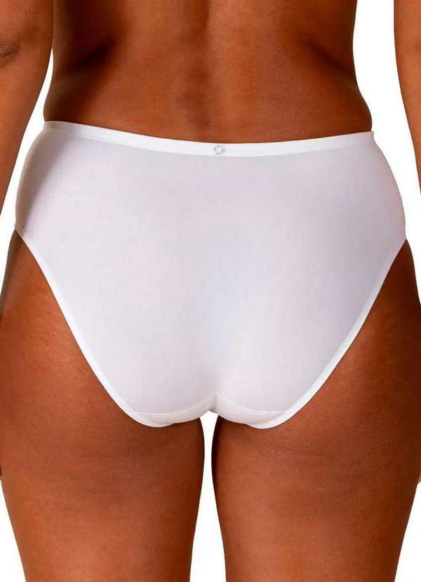 Liz - Kit com 3 Calcinhas Alta Liz 50370 Sepia-Branco 5