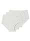 Liz - Kit com 3 Calcinhas Alta Liz 50395 Sepia - variação: Branco