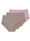 Liz - Kit com 3 Calcinhas Alta Liz 50395 Sepia - variação: Sepia-Blush