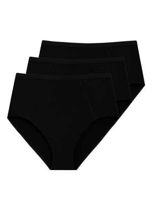 Kit com 3 Calcinhas Alta Liz 50590 - LIZ