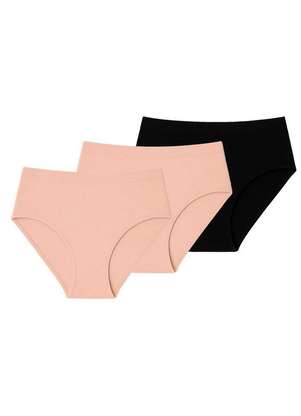 Kit com 3 Calcinhas Alta Liz 70220 - LIZ