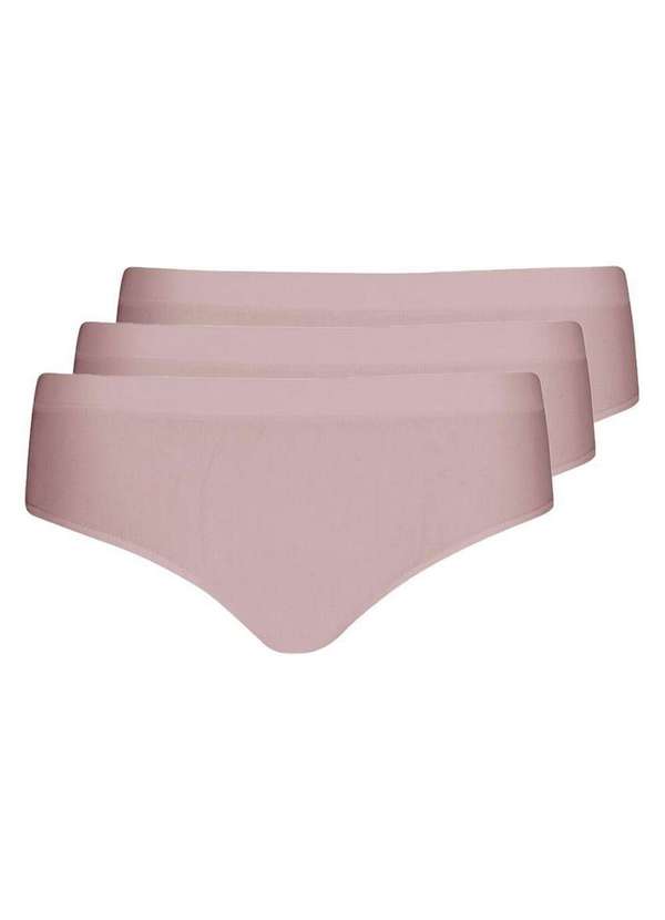 Lupo - Kit com 3 Calcinhas Alta Loba 40900-001 Nude