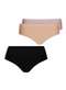 Lupo - Kit com 3 Calcinhas Alta Loba 40900-001 Nude - variação: Preto-Natural-Nude