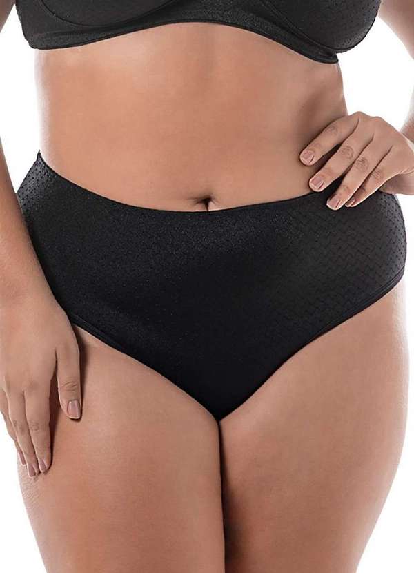 Demillus - Kit com 3 Calcinhas Alta Nova Bibelô Demillus 57487 Bege-Rosado-Preto-Pérola 4