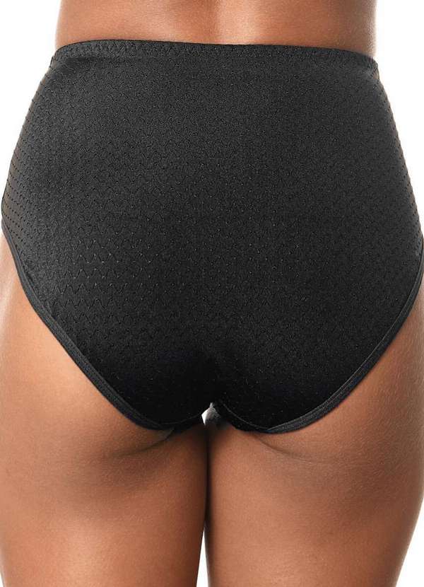 Demillus - Kit com 3 Calcinhas Alta Nova Bibelô Demillus 57487 Bege-Rosado-Preto 5