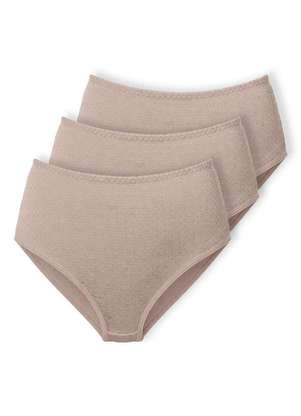 Kit com 3 Calcinhas Alta Nova Bibelô Demillus 57487 - DEMILLUS