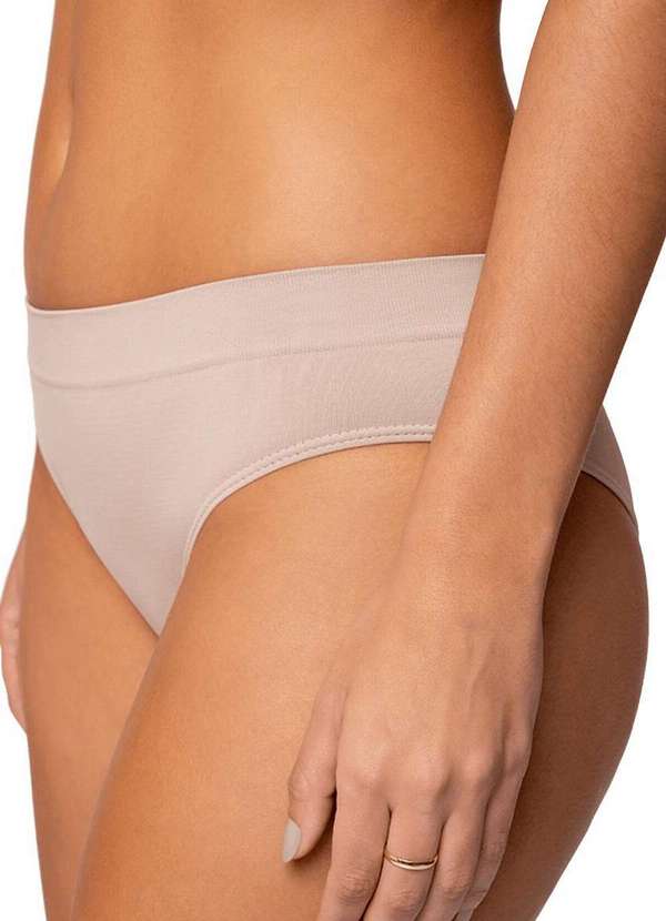 Lupo - Kit com 3 Calcinhas Básica Biquíni Loba 40300-001 Preto-Nude-Natural 6