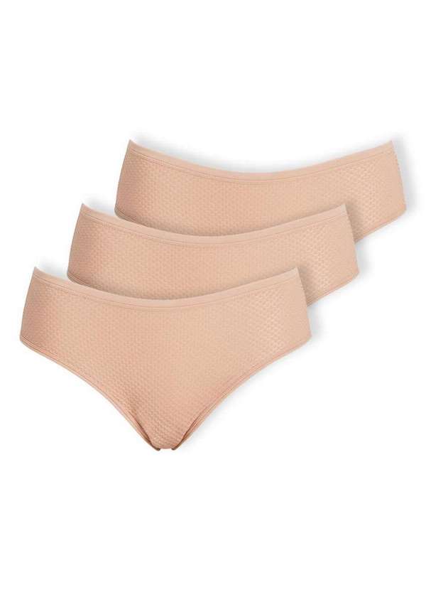 Dilady - Kit com 3 Calcinhas Biquíni Dilady 203200 Chocolate