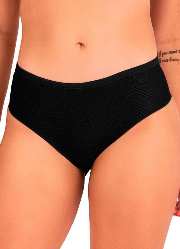 Dilady - Kit com 3 Calcinhas Biquíni Dilady 203200 Preto 2