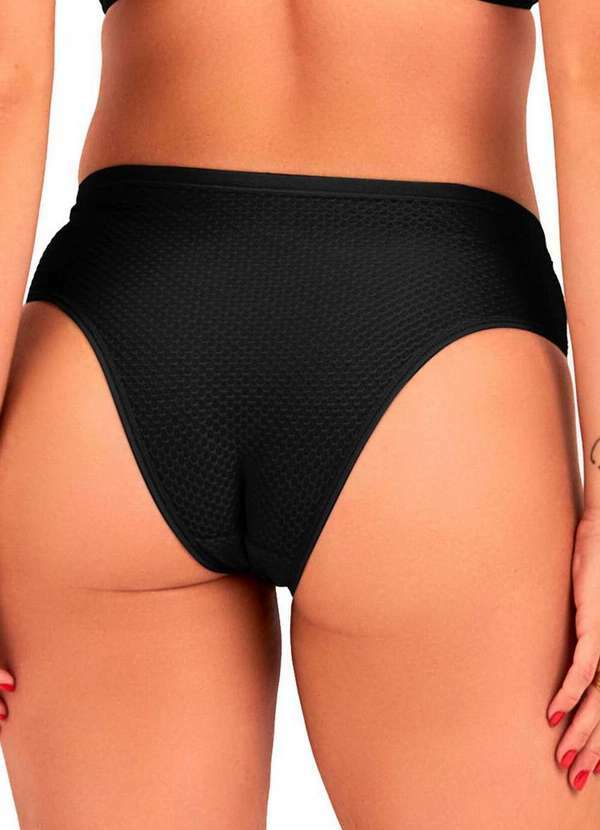 Dilady - Kit com 3 Calcinhas Biquíni Dilady 203202 Preto-Rosa-Retro 3