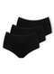 Dilady - Kit com 3 Calcinhas Biquíni Dilady 203202 Chocolate - variação: Preto
