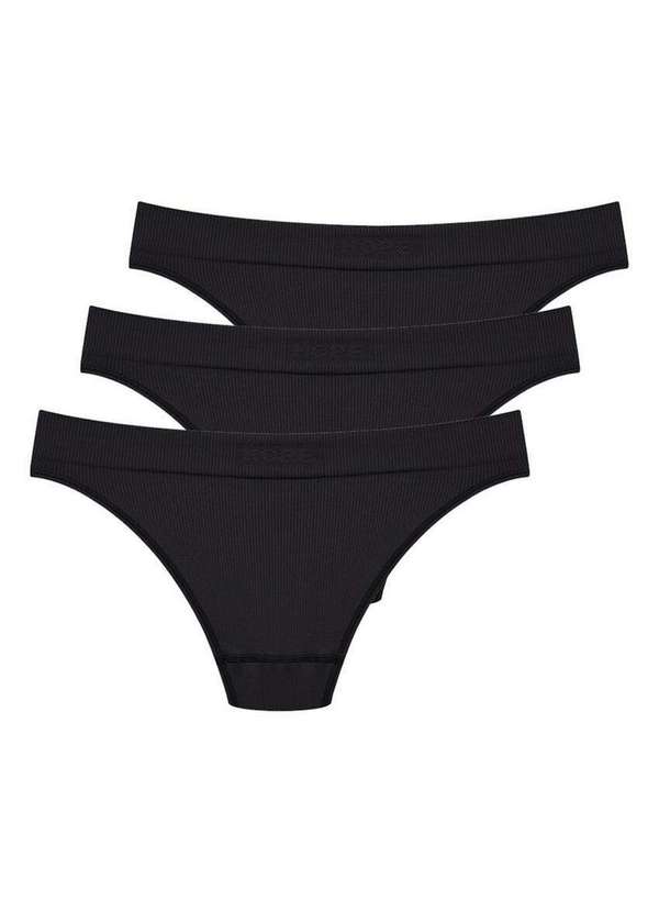 Hope - Kit com 3 Calcinhas Biquíni Hope 35010 Preto 4