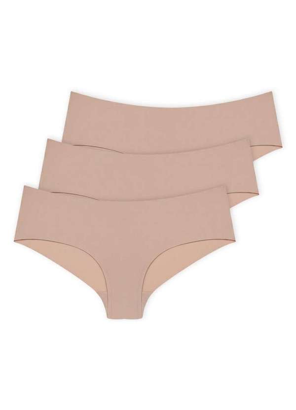 Hope - Kit com 3 Calcinhas Biquíni Hope 38800 Camurca