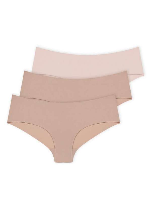 Hope - Kit com 3 Calcinhas Biquíni Hope 38800 Camurca-Ballet