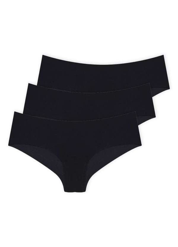 Hope - Kit com 3 Calcinhas Biquíni Hope 38800 Preto