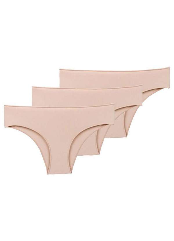 Hope - Kit com 3 Calcinhas Biquíni Hope 38840 Bege-Ballet